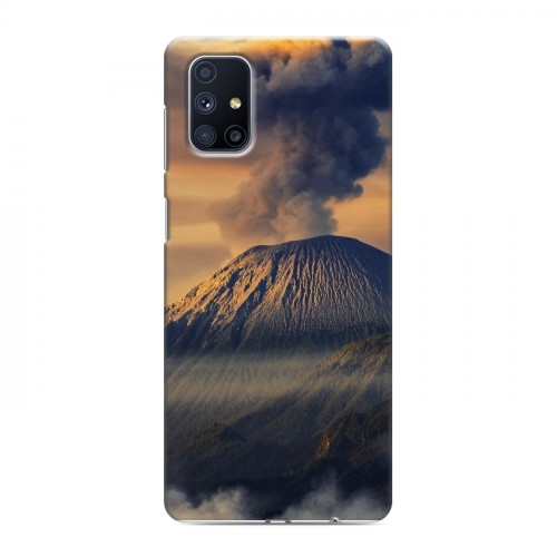 Дизайнерский силиконовый с усиленными углами чехол для Samsung Galaxy M51 вулкан