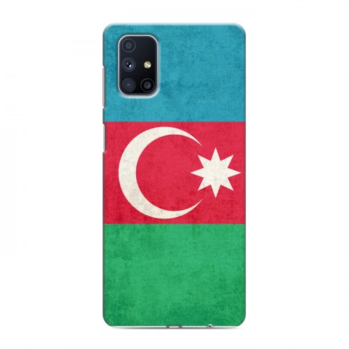 Дизайнерский силиконовый с усиленными углами чехол для Samsung Galaxy M51 Флаг Азербайджана