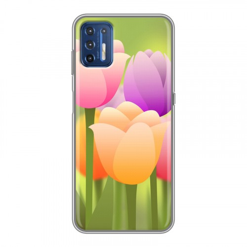 Дизайнерский силиконовый чехол для Motorola Moto G9 Plus Романтик цветы