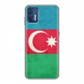 Дизайнерский силиконовый чехол для Motorola Moto G9 Plus Флаг Азербайджана