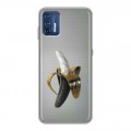 Дизайнерский силиконовый чехол для Motorola Moto G9 Plus Черное золото