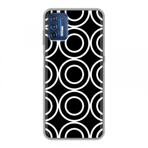 Дизайнерский силиконовый чехол для Motorola Moto G9 Plus Черно-белые фантазии