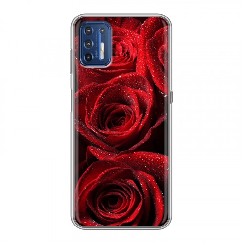 Дизайнерский силиконовый чехол для Motorola Moto G9 Plus Розы