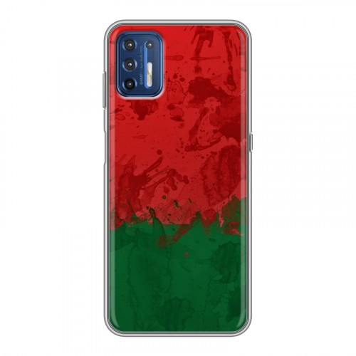 Дизайнерский силиконовый чехол для Motorola Moto G9 Plus Флаг Белоруссии