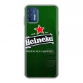 Дизайнерский силиконовый чехол для Motorola Moto G9 Plus Heineken