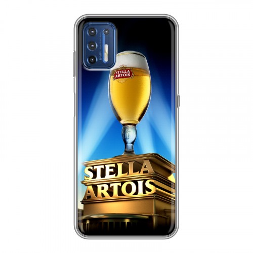 Дизайнерский силиконовый чехол для Motorola Moto G9 Plus Stella Artois