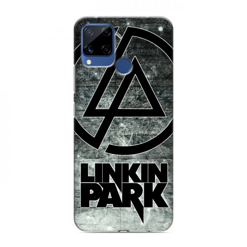 Дизайнерский силиконовый с усиленными углами чехол для Realme C15 Linkin Park