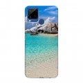 Дизайнерский силиконовый с усиленными углами чехол для Realme C15 пляж