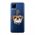 Полупрозрачный дизайнерский пластиковый чехол для Realme C15 Прозрачные собаки