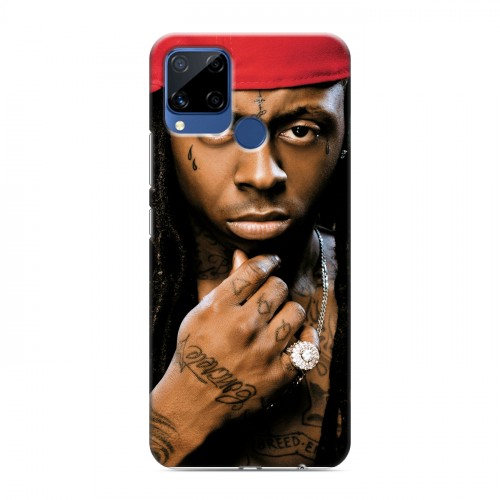 Дизайнерский силиконовый с усиленными углами чехол для Realme C15 Lil Wayne