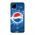 Дизайнерский силиконовый с усиленными углами чехол для Realme C15 Pepsi