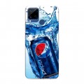 Дизайнерский силиконовый с усиленными углами чехол для Realme C15 Pepsi