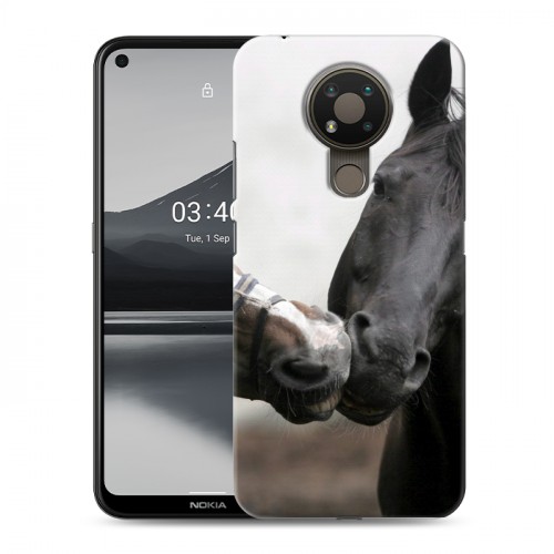 Дизайнерский силиконовый чехол для Nokia 3.4 Лошади