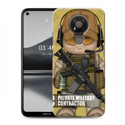 Дизайнерский пластиковый чехол для Nokia 3.4 Армейцы мультяшки