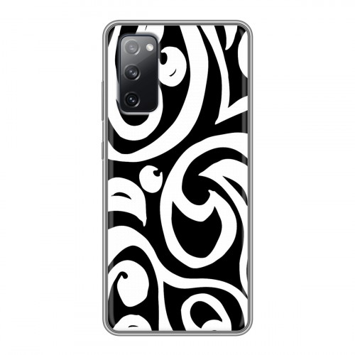 Дизайнерский силиконовый чехол для Samsung Galaxy S20 FE Черно-белые фантазии