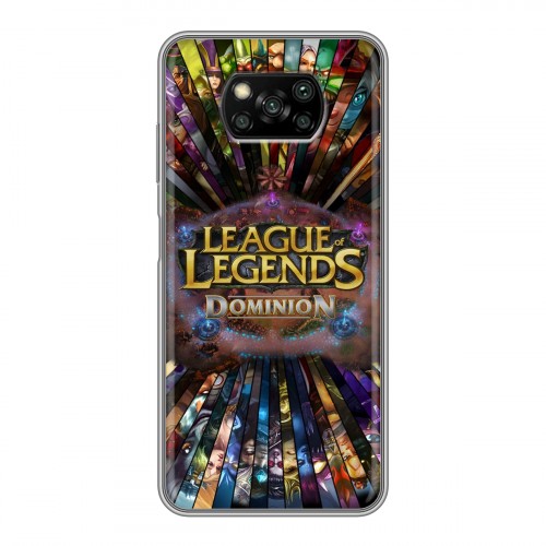 Дизайнерский силиконовый с усиленными углами чехол для Xiaomi Poco X3 League of Legends