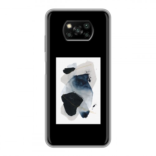 Дизайнерский силиконовый с усиленными углами чехол для Xiaomi Poco X3 Стильные абстракции