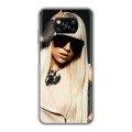 Дизайнерский силиконовый с усиленными углами чехол для Xiaomi Poco X3 Леди Гага