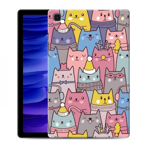 Дизайнерский силиконовый чехол для Samsung Galaxy Tab A7 10.4 (2020) Коты