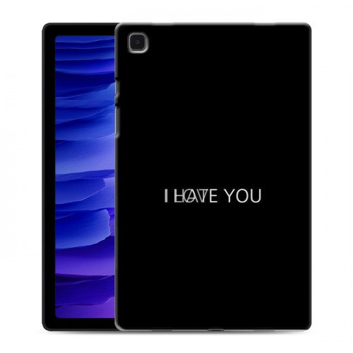 Дизайнерский силиконовый чехол для Samsung Galaxy Tab A7 10.4 (2020) Минимализм на черном