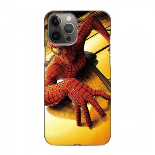 Дизайнерский силиконовый чехол для Iphone 12 Pro Max Человек-паук