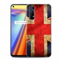 Дизайнерский силиконовый с усиленными углами чехол для Realme 7 Флаг Британии