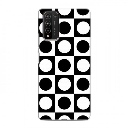 Дизайнерский пластиковый чехол для Huawei Honor 10X Lite Черно-белые фантазии