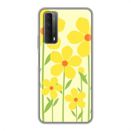 Дизайнерский силиконовый чехол для Huawei P Smart (2021) Романтик цветы
