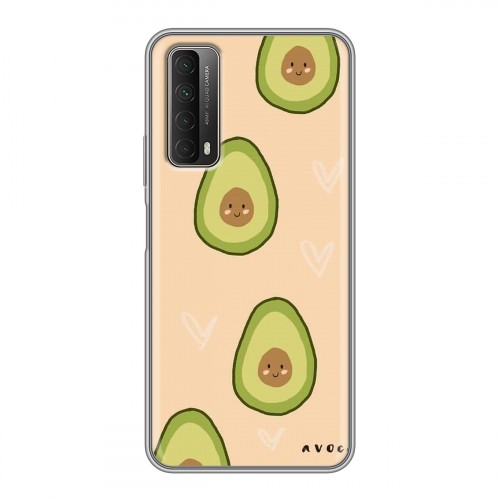 Дизайнерский силиконовый чехол для Huawei P Smart (2021) Веселое авокадо