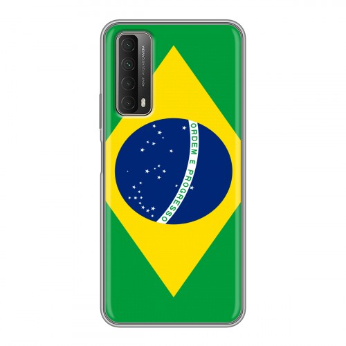 Дизайнерский силиконовый чехол для Huawei P Smart (2021) Флаг Бразилии