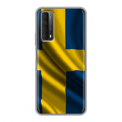 Дизайнерский силиконовый чехол для Huawei P Smart (2021) Флаг Швеции