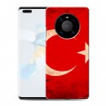 Дизайнерский пластиковый чехол для Huawei Mate 40 Pro Флаг Турции