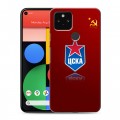 Дизайнерский пластиковый чехол для Google Pixel 5 ЦСКА