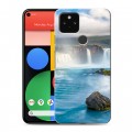 Дизайнерский пластиковый чехол для Google Pixel 5 водопады