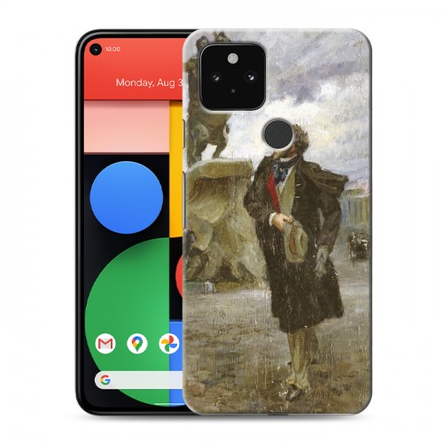 Дизайнерский пластиковый чехол для Google Pixel 5 Пушкин
