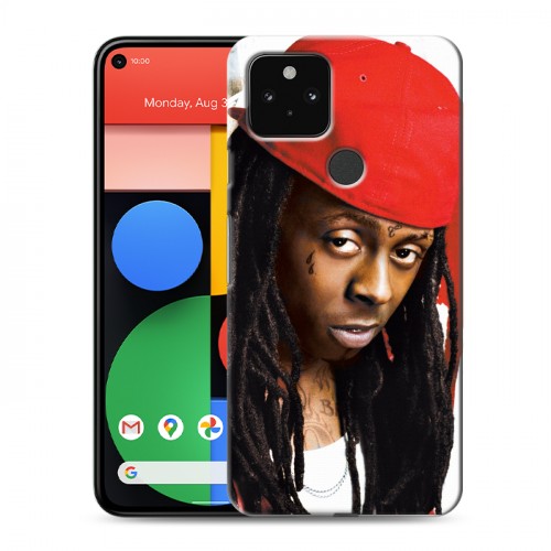 Дизайнерский пластиковый чехол для Google Pixel 5 Lil Wayne
