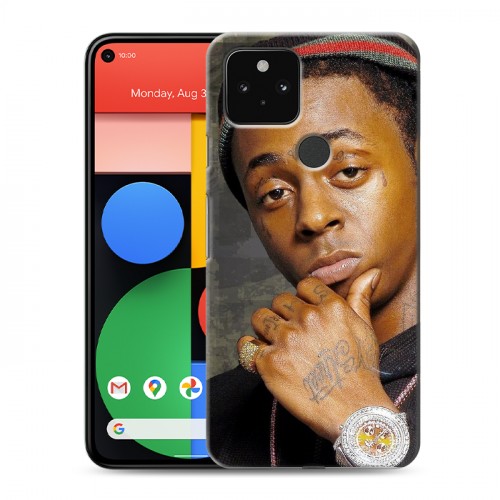 Дизайнерский пластиковый чехол для Google Pixel 5 Lil Wayne