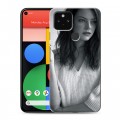 Дизайнерский пластиковый чехол для Google Pixel 5 Эмма Стоун