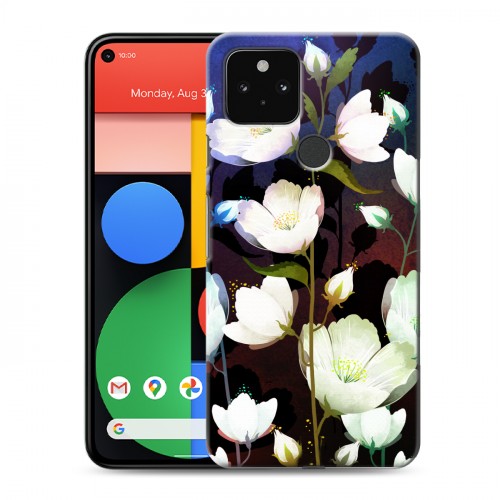 Дизайнерский пластиковый чехол для Google Pixel 5 Органические цветы