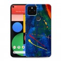 Дизайнерский пластиковый чехол для Google Pixel 5 Мазки краски