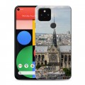 Дизайнерский пластиковый чехол для Google Pixel 5 Париж