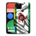 Дизайнерский пластиковый чехол для Google Pixel 5 Флаг Ингушетии