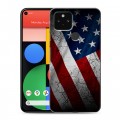 Дизайнерский пластиковый чехол для Google Pixel 5 Флаг США