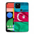 Дизайнерский пластиковый чехол для Google Pixel 5 Флаг Азербайджана