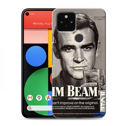 Дизайнерский пластиковый чехол для Google Pixel 5 Jim Beam