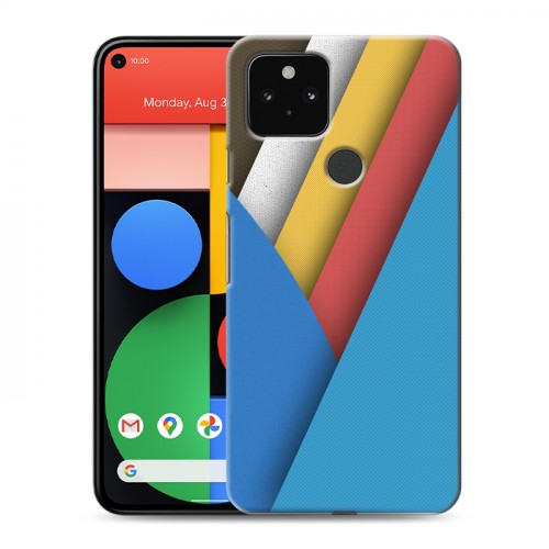 Дизайнерский пластиковый чехол для Google Pixel 5 Геометрия радости