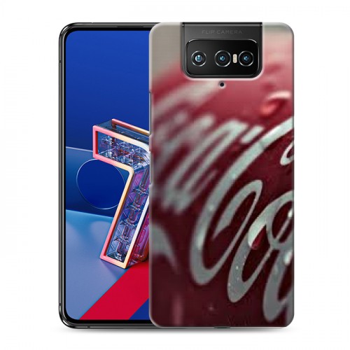 Дизайнерский силиконовый чехол для ASUS ZenFone 7 Coca-cola