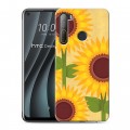 Дизайнерский силиконовый чехол для HTC Desire 20 Pro Романтик цветы
