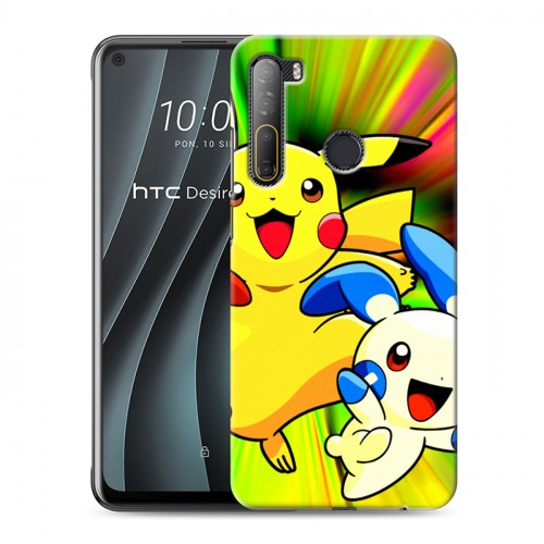 Дизайнерский силиконовый чехол для HTC Desire 20 Pro Покемоны