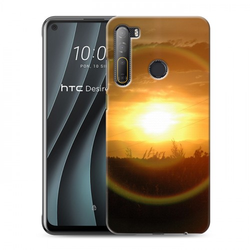 Дизайнерский силиконовый чехол для HTC Desire 20 Pro Солнце